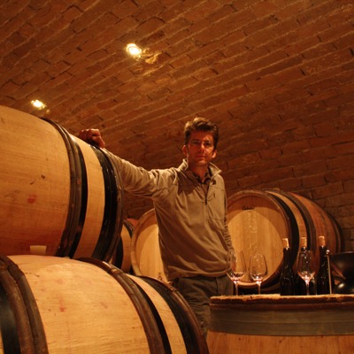 Tasting with Cyprien Arlaud in his cellar, Domaine Arlaud, Morey Saint Denis
