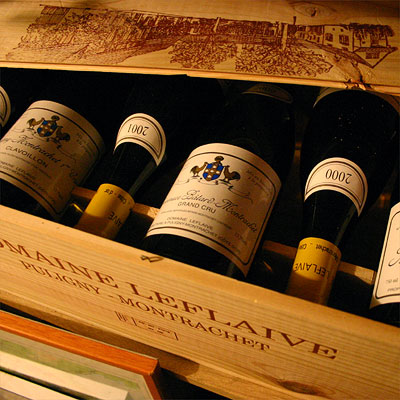 Leflaive's Bienvenues Bâtard-Montrachet still in the cellar