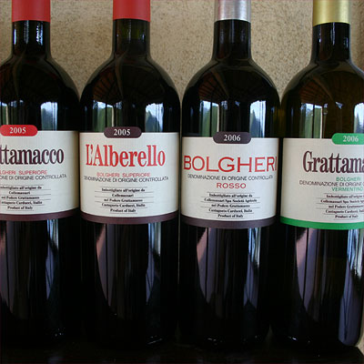 Grattamacco: the different wines