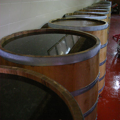 Grattamacco: small fermentation vats