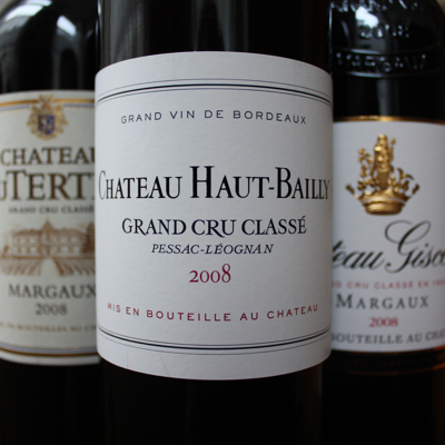 Haut-Bailly, Giscours and Du Tertre 2008