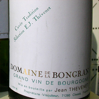 Jean Thevenet, Domaine de la Bongran 1995