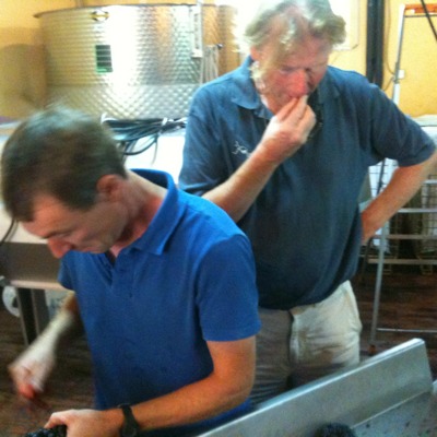 Jasper Morris checking the quality