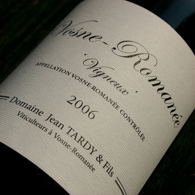 Vosne-Romanée from Domaine Jean Tardy