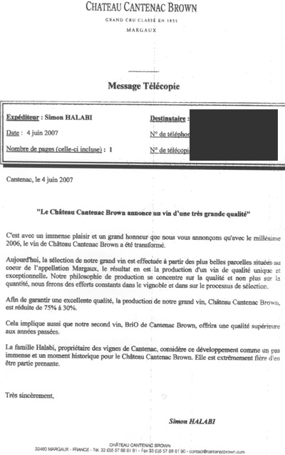 Simon Halabi about Cantenac Brown 2006