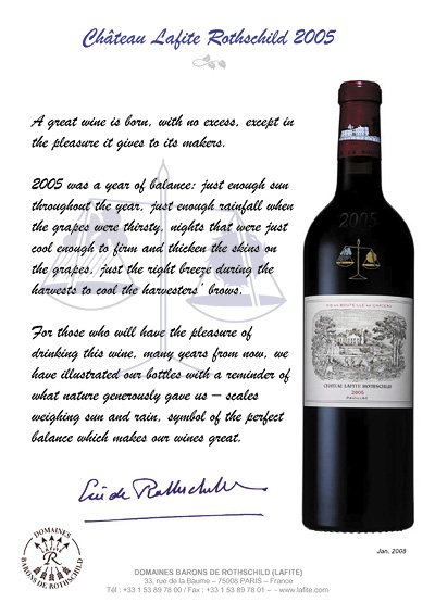 Château Lafite Rothschild 2005